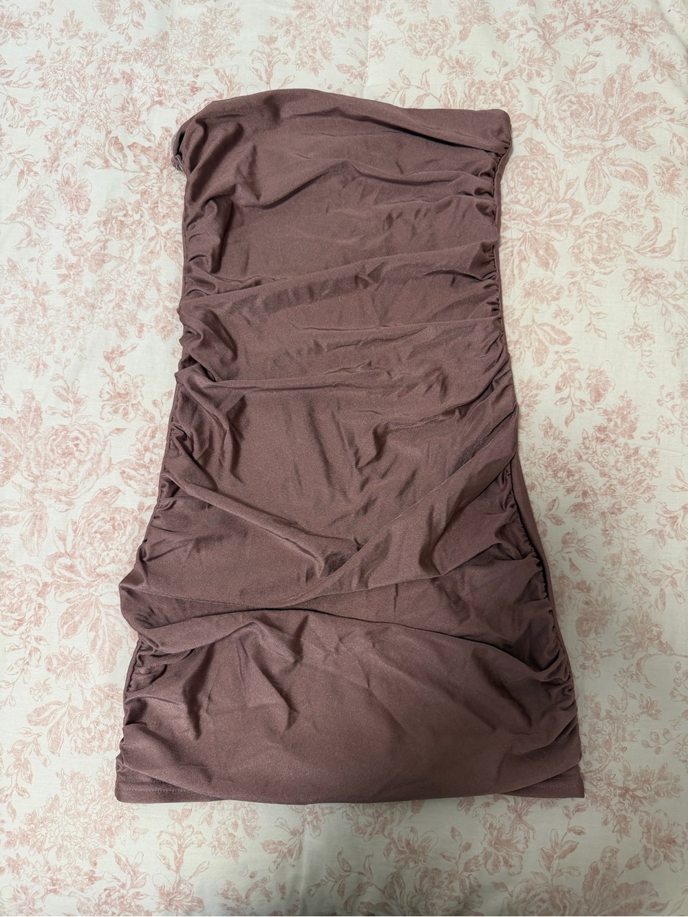 Edikted Strapless Ruched Mini Dress - Picture 3 of 5